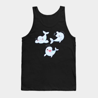 Cute white whale Tank Top